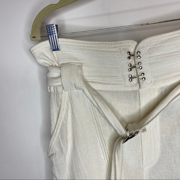 IRO Lux Cotton High Rise Belted Shorts 8 - Picture 12 of 15